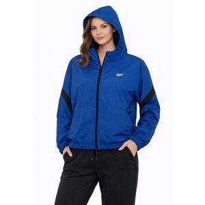 Reebok Speedwick Hooded Windbreaker Long Sleeve Full Zip Rain Jacket XL Women’s